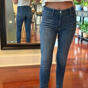 American Eagle Outfitters Dark Blue Skinny Jeans